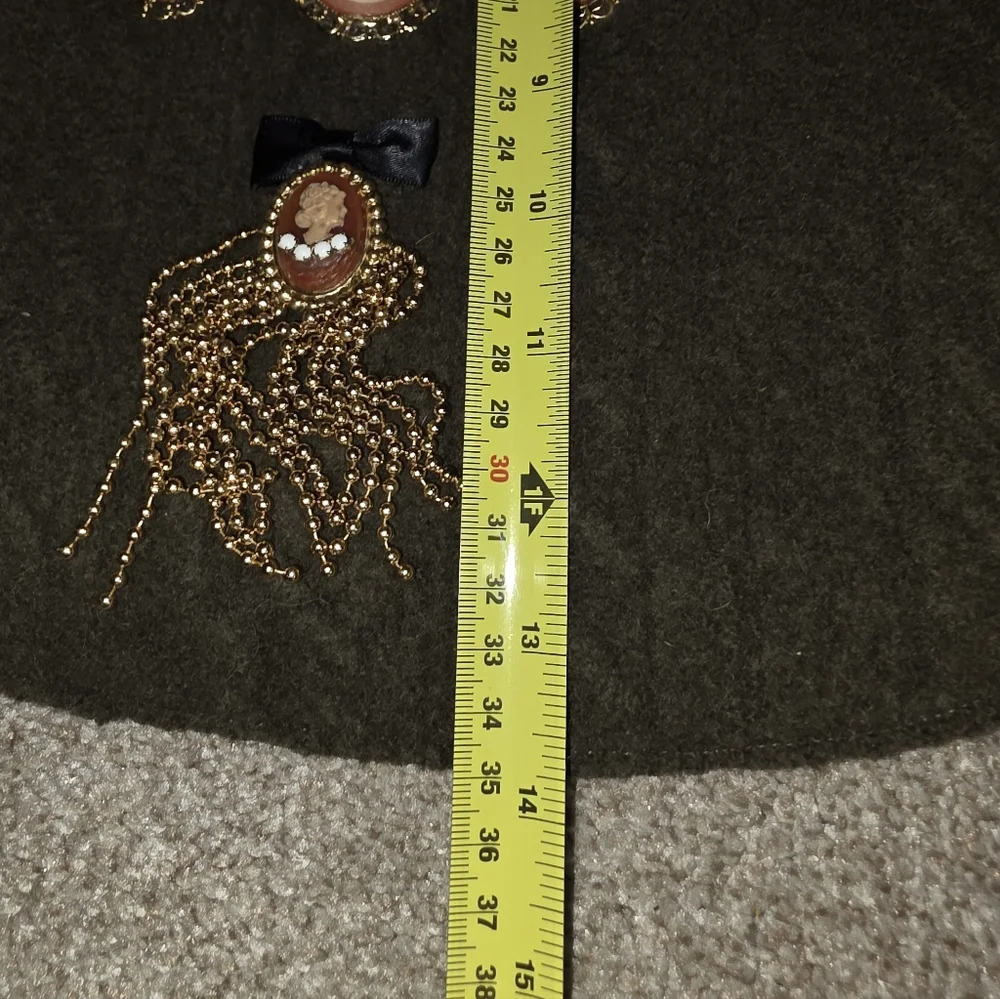 Hand Crafted Upcycled Felted Sweater Purse With Vintage Jeweled Embelishments
